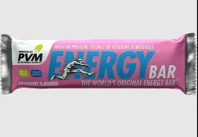 PVM Energy Bar 45g (Strawberry) - Nourishing Snack for Active Lifestyles and On-the-Go Energy PVM