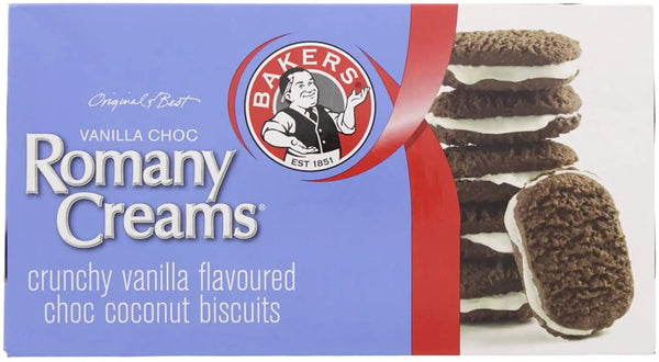Biscuits Bakers Romany Creams Vanilla Choc 200g