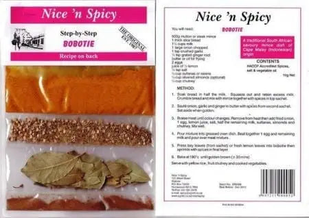 Sauces Nice' n Spicy Bobotie Spice Kit
