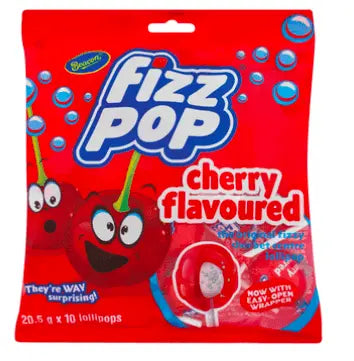 Beacon Fizz Pops Cherry Pack of 10