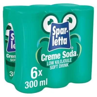 Drinks Sparletta Cream Soda (6 x 300ml cans)